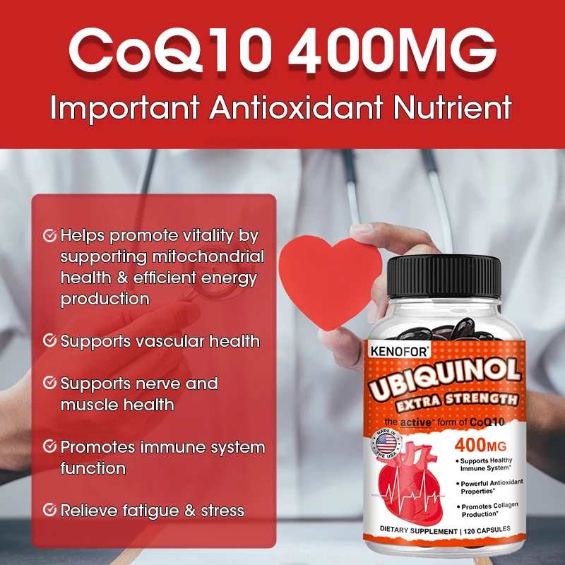Ubiquinol CoQ10 400mg Softgels - огляд і ціна Coq10 Ubiquinol Softgel